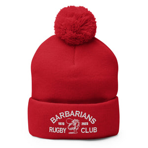 Rugby Imports Binghamton Barbarians Rugby Pom-Pom Beanie