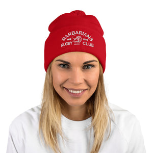 Rugby Imports Binghamton Barbarians Rugby Pom-Pom Beanie