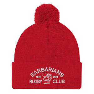 Rugby Imports Binghamton Barbarians Rugby Pom-Pom Beanie