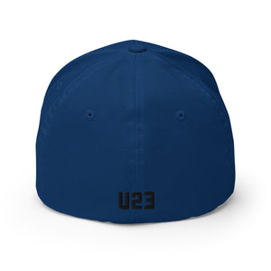Rugby Imports Black & Blue U23's Structured Flexfit Cap