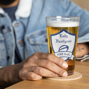 Rugby Imports CCSU Lady Hooligans Pint Glass