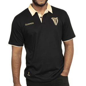 Rugby Imports Guinness Black & Cream Traditional Short Sleeve Jersey