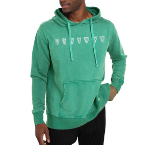 Rugby Imports Guinness Evolution Harp Green Hoodie