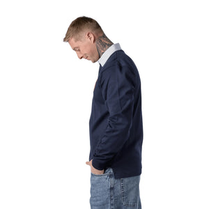 Rugby Imports Guinness Navy Long Sleeve Rugby Shirt