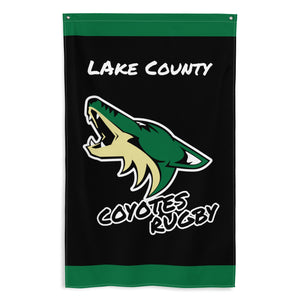 Rugby Imports Lake Co Coyotes Wall Flag