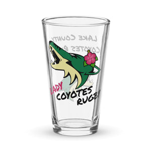 Rugby Imports Lake Co Lady Coyotes Pint Glass