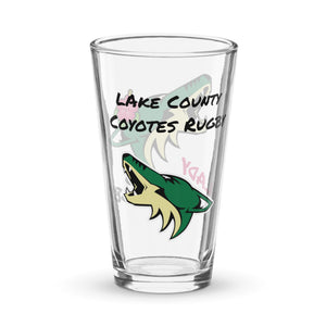 Rugby Imports Lake Co Lady Coyotes Pint Glass