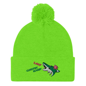 Rugby Imports Lake Co Lady Coyotes Pom Beanie