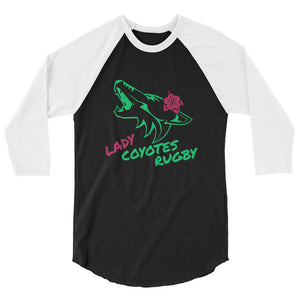 Rugby Imports Lake Co Lady Coyotes Raglan 3/4 Sleeve Tee