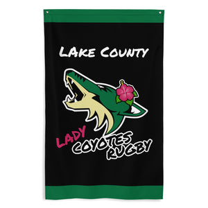 Rugby Imports Lake Co Lady Coyotes Wall Flag