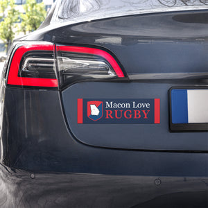 Rugby Imports Macon Love Rugby Car Magnet