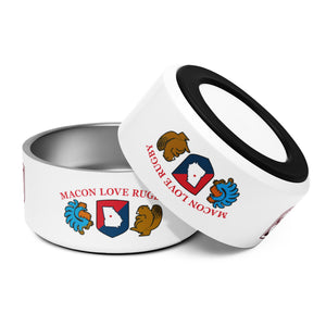 Rugby Imports Macon Love Rugby Pet Bowl