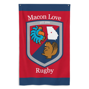 Rugby Imports Macon Love Rugby Wall Flag
