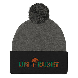 Rugby Imports Miami Hurricanes Rugby Pom-Pom Beanie
