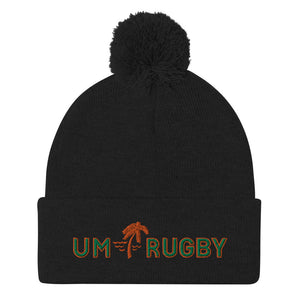 Rugby Imports Miami Hurricanes Rugby Pom-Pom Beanie