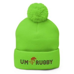Rugby Imports Miami Hurricanes Rugby Pom-Pom Beanie
