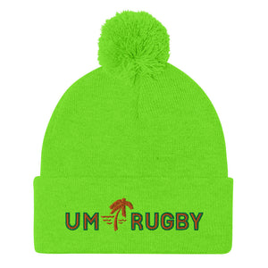Rugby Imports Miami Hurricanes Rugby Pom-Pom Beanie