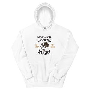Rugby Imports Norwich Women's Rugby 40 Years Heavy Blend Hoodie