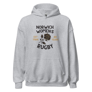 Rugby Imports Norwich Women's Rugby 40 Years Heavy Blend Hoodie