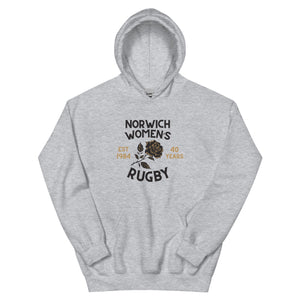 Rugby Imports Norwich Women's Rugby 40 Years Heavy Blend Hoodie