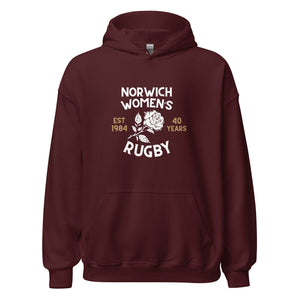 Rugby Imports Norwich Women's Rugby 40 Years Heavy Blend Hoodie
