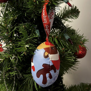 Rugby Imports Reindeer Rugby Ball Ornament