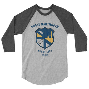 Rugby Imports UMass Dartmouth Rugby Raglan 3/4 Sleeve Tee