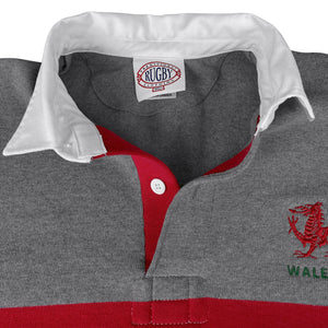 Rugby Imports Wales Oxford Stripe Rugby Jersey