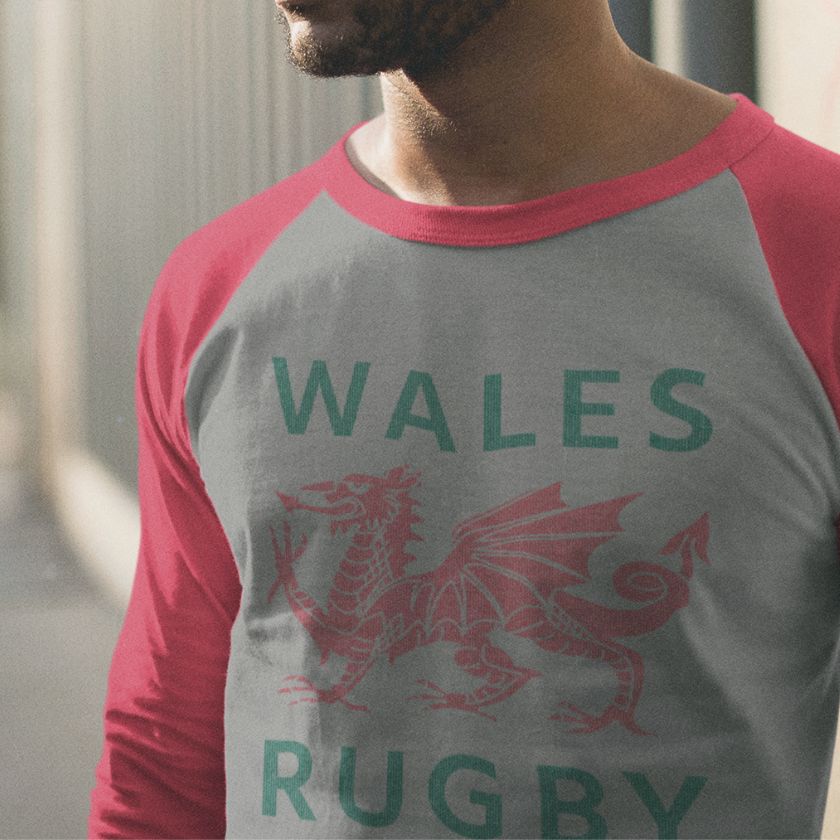 Rugby Imports Wales Rugby LS Raglan T-Shirt