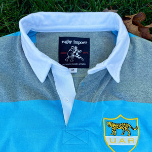 Rugby Imports Argentina Grey Hoops Rugby Jersey