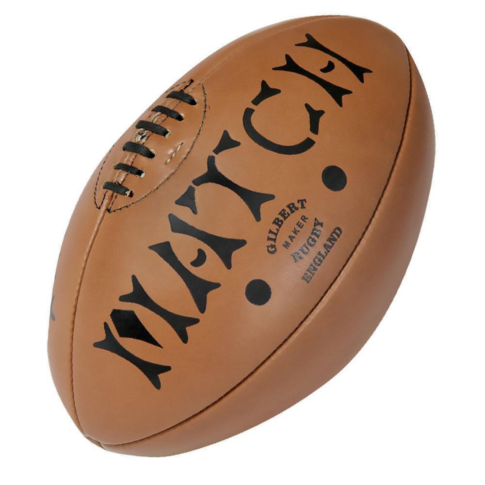 Rugby Imports Gilbert Leather Heritage Rugby Ball