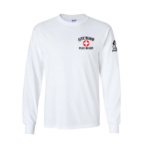 Rugby Imports Give Blood Play Rugby LS T-Shirt
