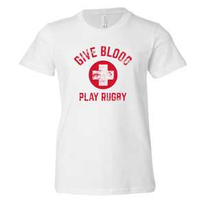 Rugby Imports Give Blood Play Rugby Youth Tee