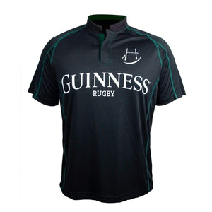 Rugby Imports Guinness Green & Black Short Sleeve Rugby Jersey