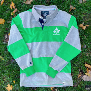 Rugby Imports Ireland Grey Hoops Rugby Jersey