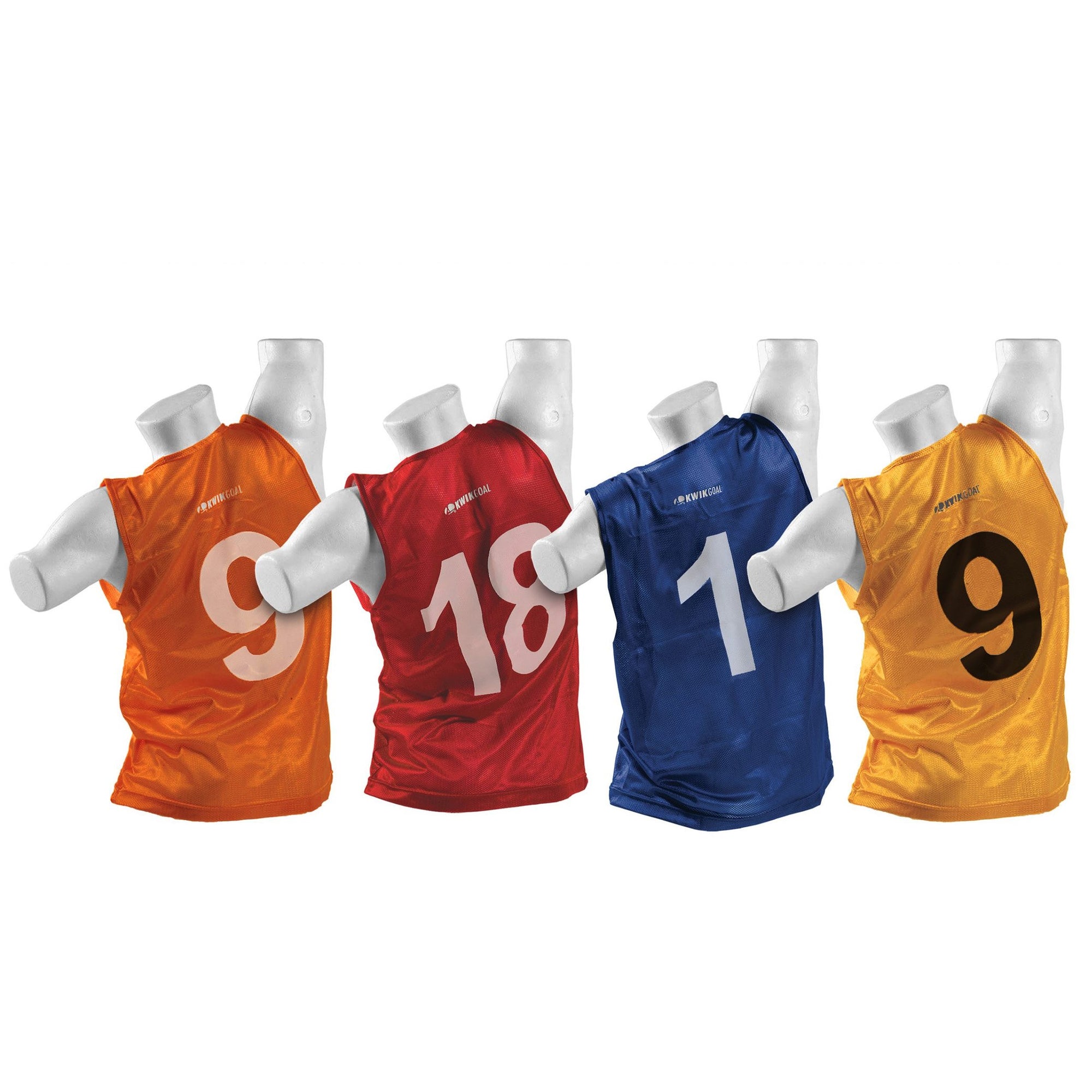 Rugby Imports Kwik Goal Numbered Vest Set (1-18) - Youth