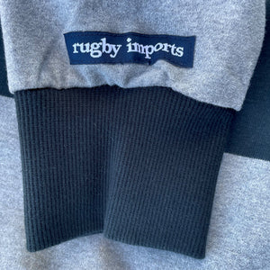 Rugby Imports New Zealand Grey Hoops Rugby Jersey
