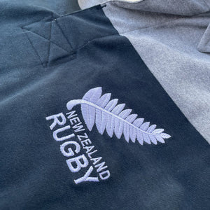 Rugby Imports New Zealand Grey Hoops Rugby Jersey