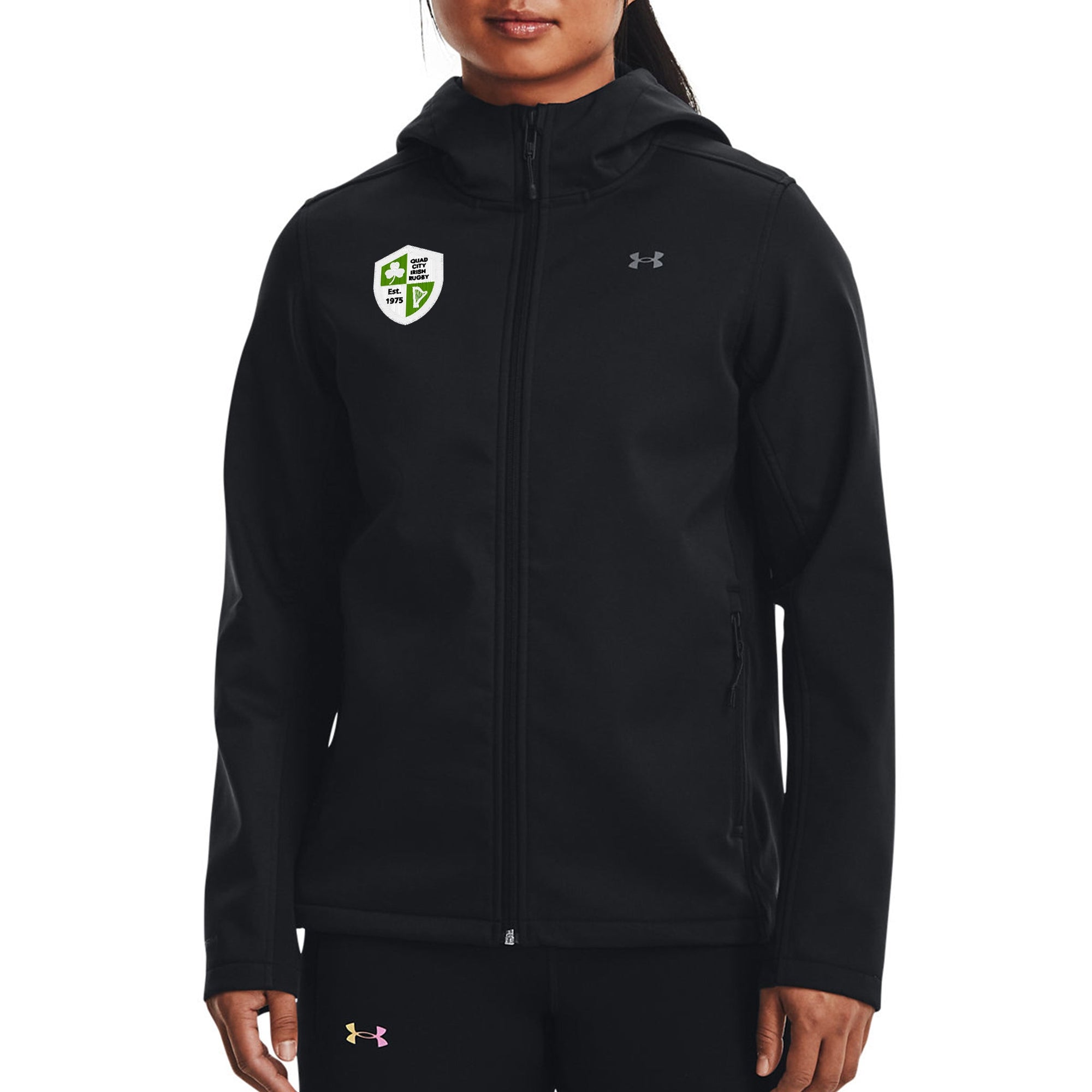 Rugby Imports Quad City Irish Women's Coldgear Hooded Infrared Jacket