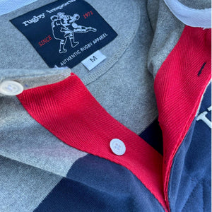 Rugby Imports USA Grey Hoops Rugby Jersey