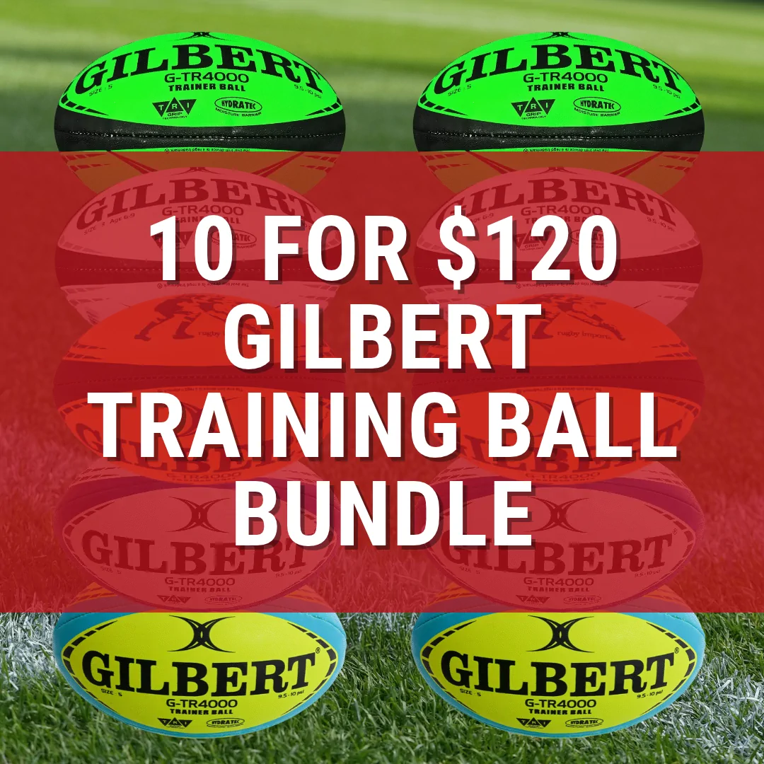 Gilbert G-TR4000 Rugby Training Ball Bundle