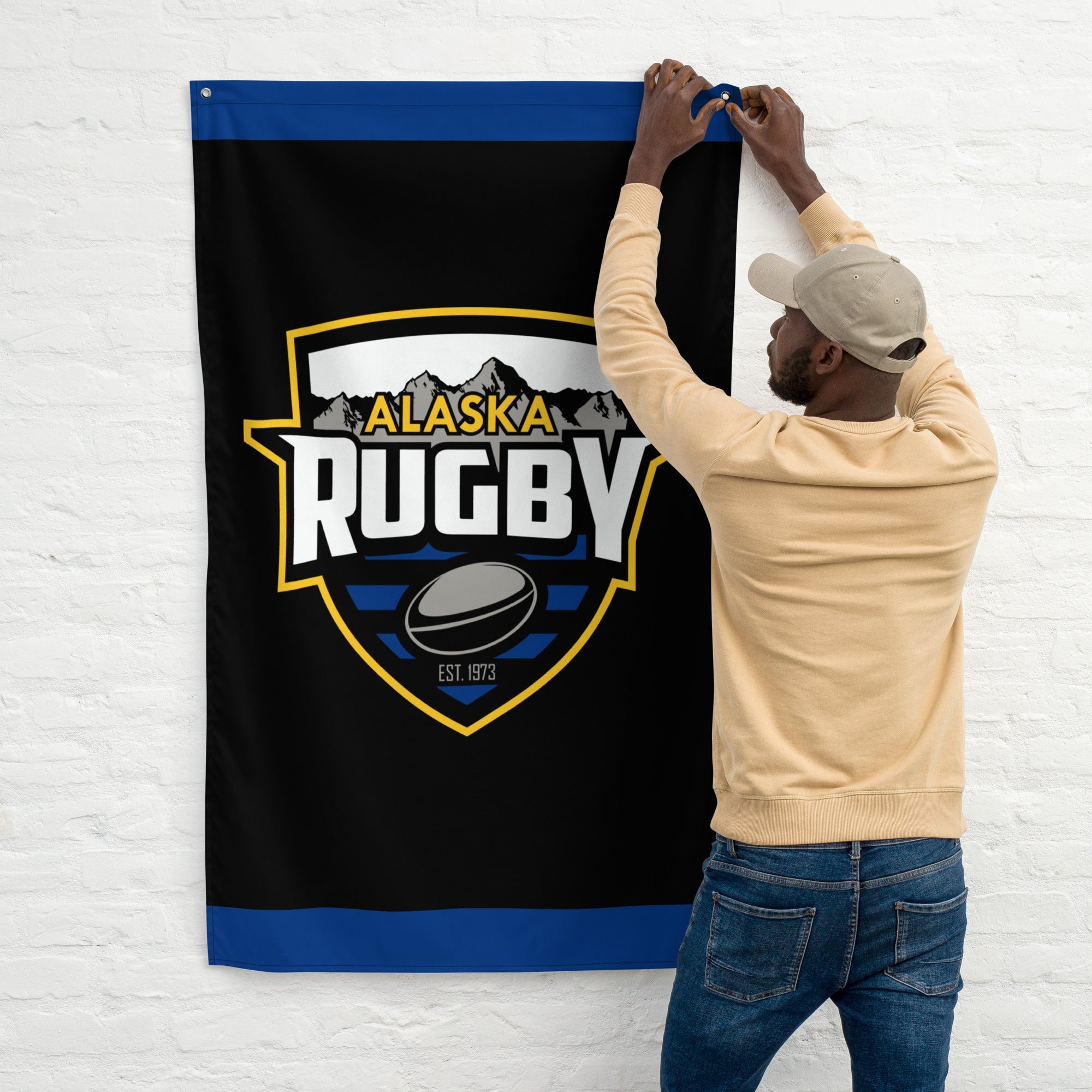 Rugby Imports Alaska Rugby Wall Flag