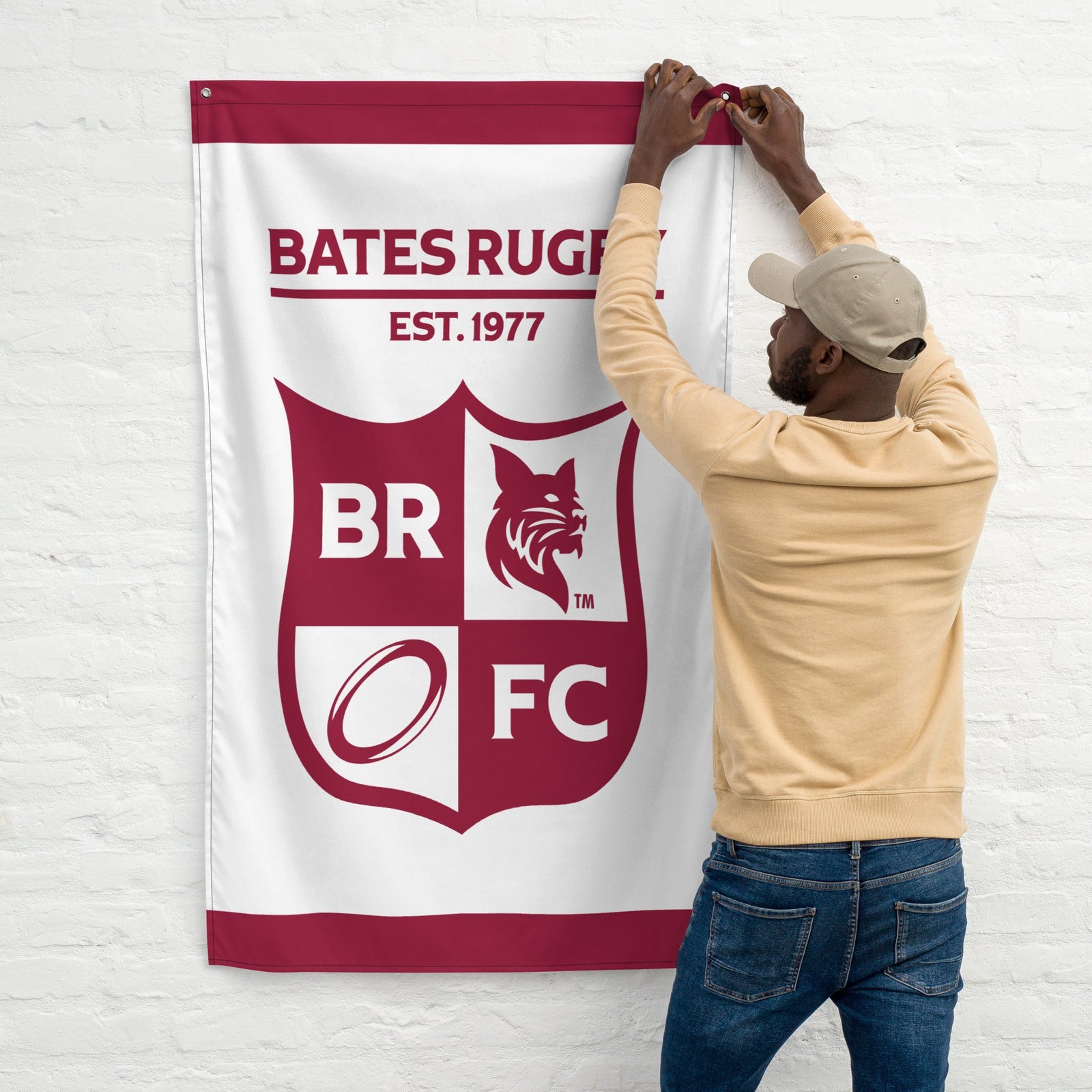 Rugby Imports Bates RFC Wall Flag