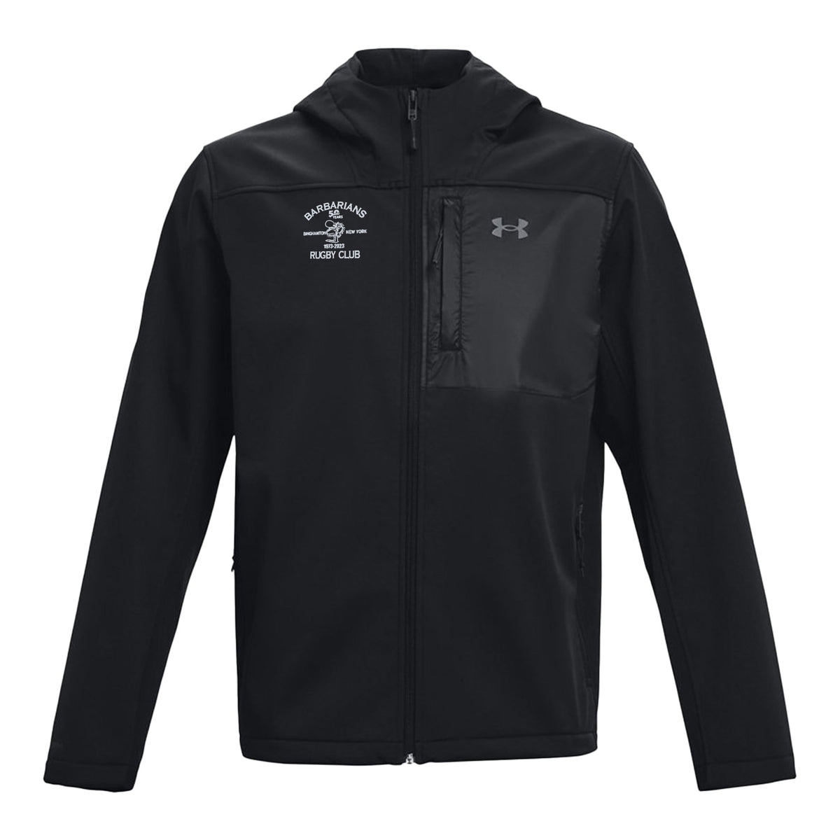 Rugby Imports Binghamton Barbarians Coldgear Hooded Infrared Jacket