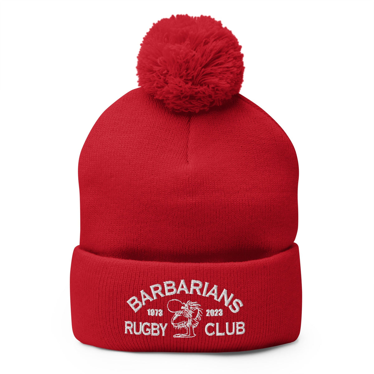 Rugby Imports Binghamton Barbarians Rugby Pom-Pom Beanie