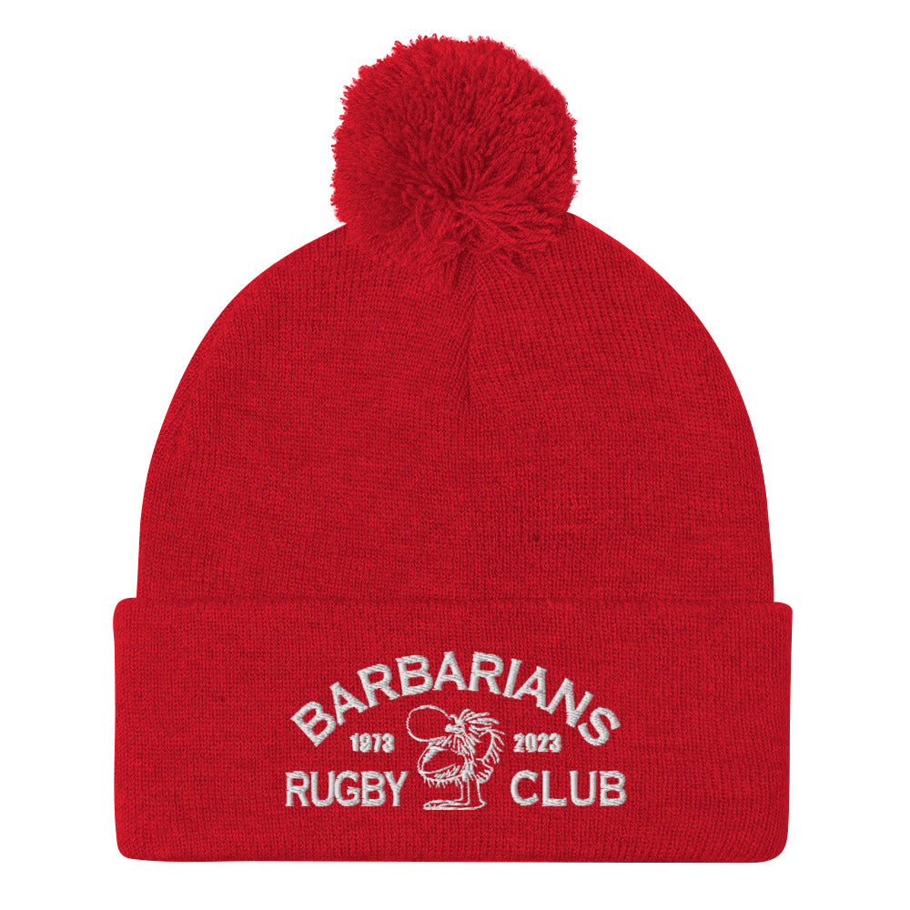 Rugby Imports Binghamton Barbarians Rugby Pom-Pom Beanie