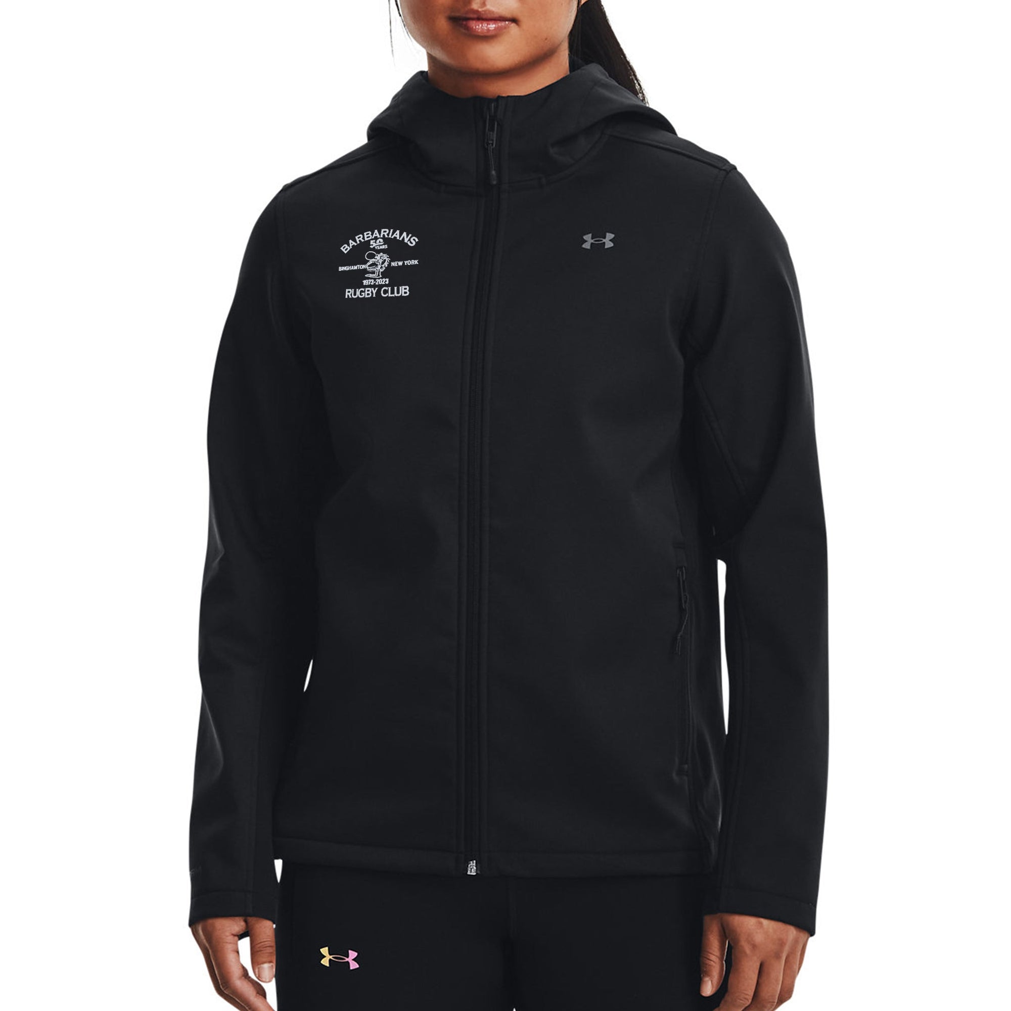 Rugby Imports Binghamton Barbarians Women's Coldgear Hooded Infrared Jacket