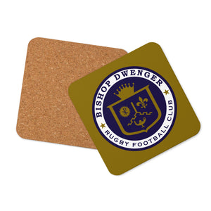 Rugby Imports Bishop Dwenger RFC Cork-Back Coaster