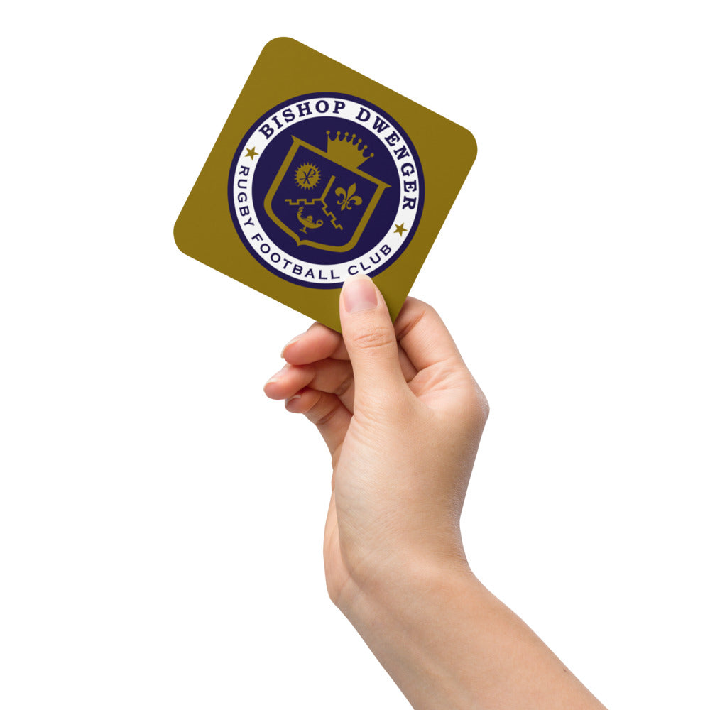 Rugby Imports Bishop Dwenger RFC Cork-Back Coaster