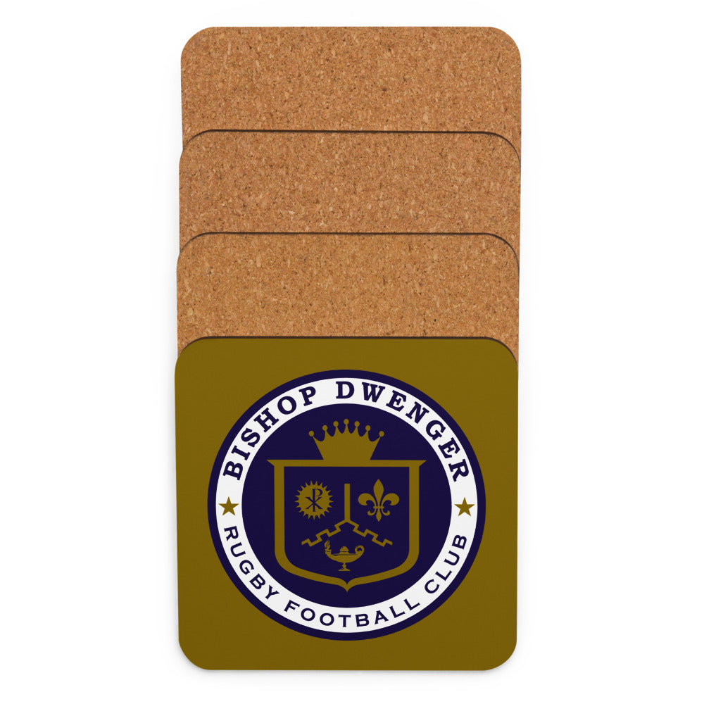 Rugby Imports Bishop Dwenger RFC Cork-Back Coaster